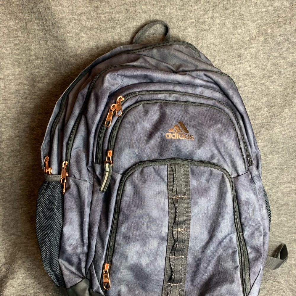 Adidas Load Spring Gray & Black Laptop Pockets Backpack Pre-owned Big Size